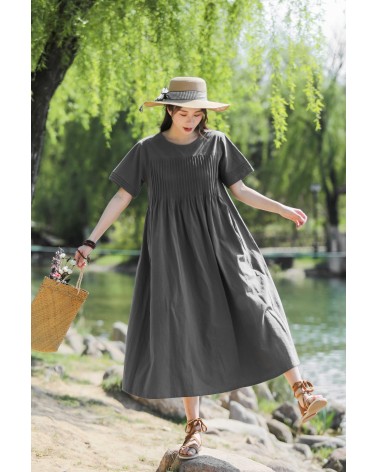 Solid color dress