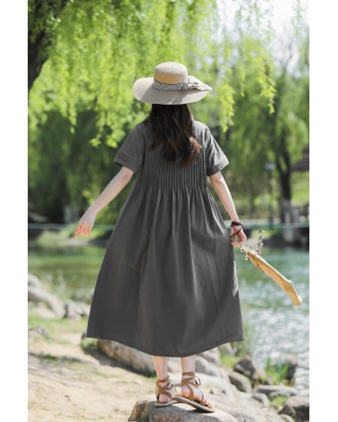 Solid color dress