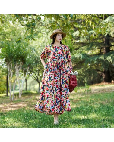 Colorful floral dress