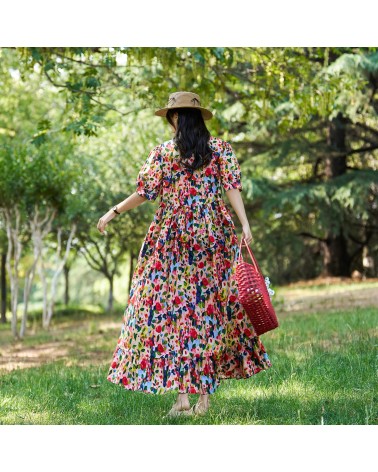 Colorful floral dress