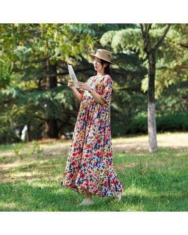 Colorful floral dress