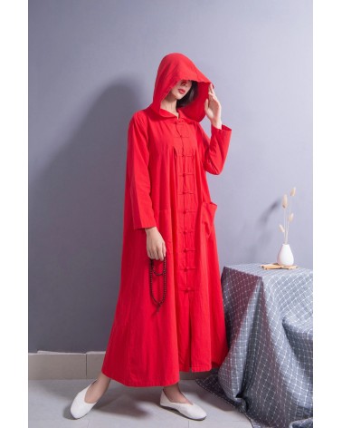 Red Hooded Dress