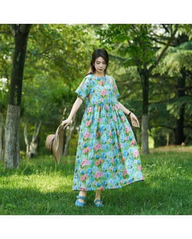 Pastel Floral Summer Dress