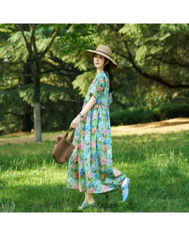 Pastel Floral Summer Dress
