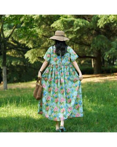 Pastel Floral Summer Dress