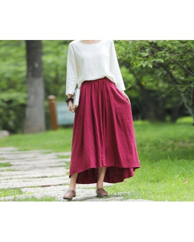 Burgundy skirt