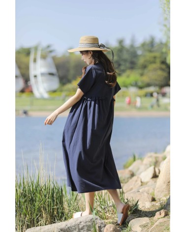 Navy blue breathable dress